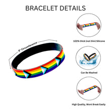 Load image into Gallery viewer, Daniel Quasar Flag Silicone Bracelets - The Awareness Company