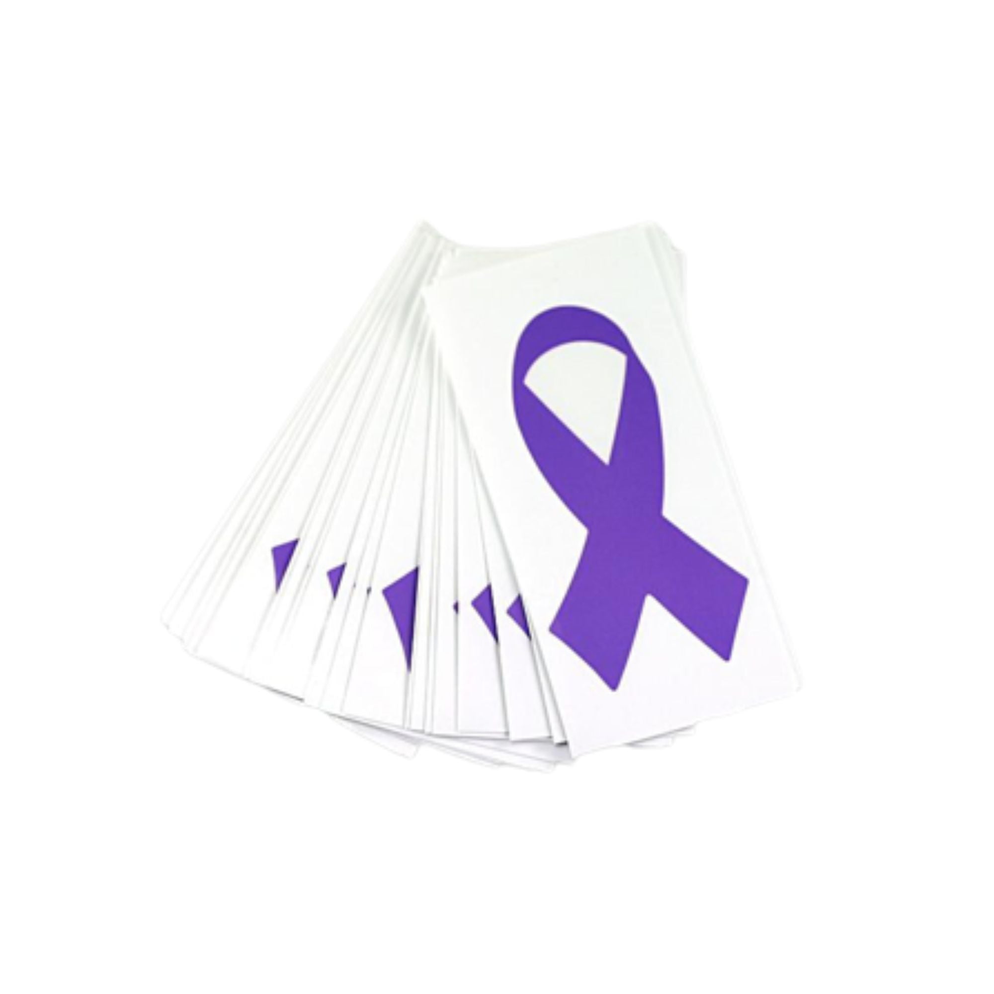Bulk Small Die Cut Purple Ribbon Decals, Stickers – The Awareness Company