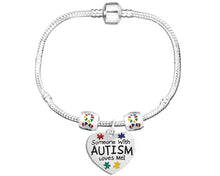 Load image into Gallery viewer, Someone With Autism Loves Me Charm Bracelets - The Awareness Company