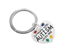 Load image into Gallery viewer, Someone With Autism Loves Me Split Style Key Chains - The Awareness Company