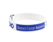 Load image into Gallery viewer, Stomach Cancer Periwinkle Ribbon Bangle Bracelets - The Awareness Company