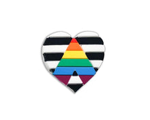 Load image into Gallery viewer, Straight Ally Flag Heart Silicone Pins - The Awareness Company