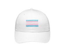 Load image into Gallery viewer, Transgender Flag Hats in White - The Awareness Company