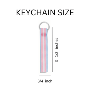 Transgender Flag Lanyard Style Keychains - The Awareness Company