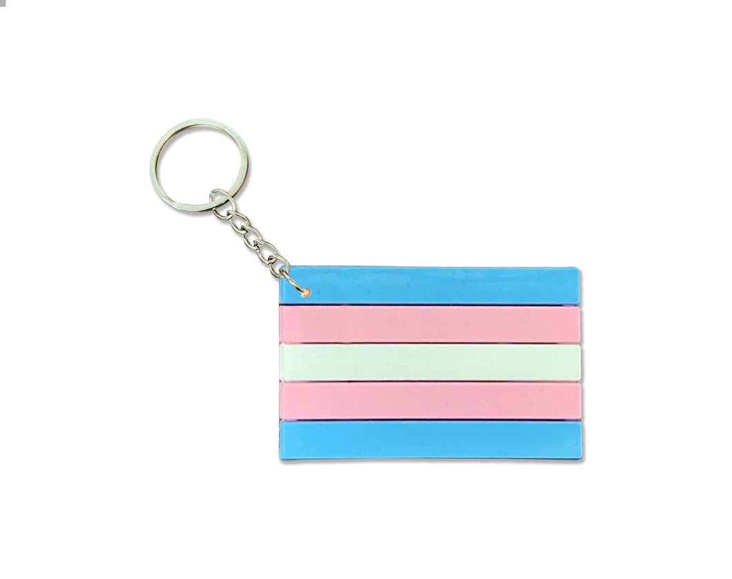 Transgender Pride Flag Keychains - The Awareness Company